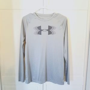 Under Armour Long Sleeve Gray Logo Shirt